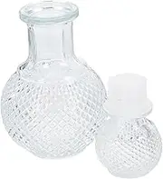 Cabilock Glass Liquor Dispenser Elegant Whiskey Decanter with Stopper for Brandy Accurate Pour Rapid Aeration for Home Bar Bartender Use