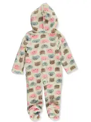 Duck Duck Goose Baby Girls' Plush Footed Coveralls
