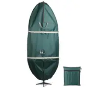Christmas Tree Storage Bag Premium Upright Oval Large Heavy Duty Waterproof Green 147*120cm