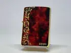 Zippo lighter Arabesque Marble Print Processing Red Gold Insert Mirror Coating