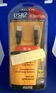Belkin USB2 High-Speed 2.0 Device Cable 6' USB Type A-to-B Male Printer/Scanner