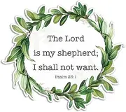 The Lord is My Shepherd Bible Verse Sticker Decal Notebook Car Laptop 5.5"x5" (Color)