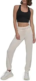 [DKNY] Women's Stacked Logo Embroidered Relaxed Jogger