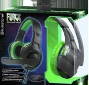 FORCE BLUESTONE STEREO GAMING HEADSET W/ MICROPHONE BLACK & GREEN