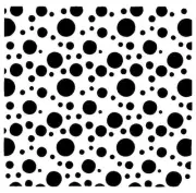 Really Great Stencils, Soap Bubbles 1 Stencil, 5.9" x 5.9", Smooth Spots, Dots