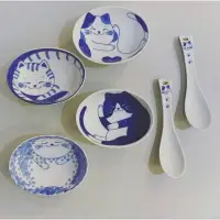 在飛比找樂天市場購物網優惠-❇️日本製❇️ 貓咪橢圓小鉢 款式：圓點、條紋、三色、賓士