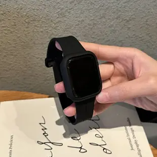 適用applewatch8蘋果錶帶iwatch76543磁吸扣SE矽膠Ultra錶帶