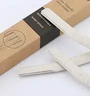 3pk Eyebrow Facial Razor Dermaplaning Tool with Biodegradable Wheat Straw Handle, Hair Trimmer Face Razor for Women Body, Dermaplane Facial Razor for Women Face