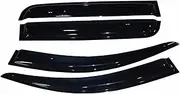 2012-2014 Car Wind Deflector Awnings Shelters Compatible for HILUX VIGO Black Window Deflector Guard Rain Shield Compatible for HILUX VIGO