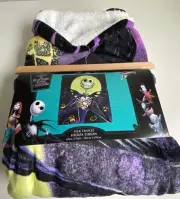 Nightmare Before Christmas Silk Touch Sherpa Throw Blanket 60X70 Pumpkin Delight