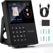 3 in 1 Time Clock for Employees Small Business Face + Palm Print + PIN Tracker