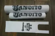 white nylon BANDITO black repro padset BMX oldschool vintage RARE