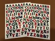 Creative Memories Lot of 2 sets of MINI Classic JEWEL ABC/123 Stickers