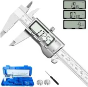 Digital Caliper, Stainless Steel Vernier Digital Micrometer Measuring Tool US