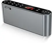 Antimi Bluetooth Speaker,FM Radio Player,MP3 Player Stereo Portable Wireless Speaker Drivers with HD Sound, Built-in Microphone, High Definition Audio and Enhanced Bass(Black)