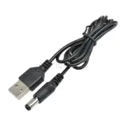 1/2/5/10PCS USB 2.0 Male A To DC 5.5mm x 2.1mm DC Power Supply Cord Cable 80cm