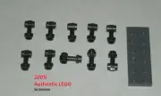 LEGO NEW Pearl Dark Grey Bar 1 Top Stud Two Side Studs (10x) 6158415 Brick 92690