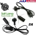 Salt Lamp Power Cord Cable Dimmer ON/OFF Button Control Switch E14 Bulb Light