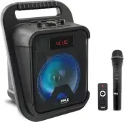 Portable Bluetooth PA Speaker - 360W 8” Rechargeable Outdoor BT Karaoke Audio Sy