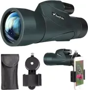 Monocular 10x50 High Power Monocular Telescope for Adults with Smartphone