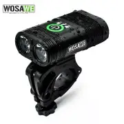 WOSAWE 400 Lumen Bike Front Light USB Rechargeable Lamp Head Torches Flashlights