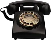 TelPal Antique Phones Corded Landline Telephone Vintage Classic Rotary Dial Home Phone of 1930s Old Fashion Business Phones Home Office Decor Landlines