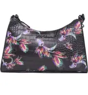 Betsey Johnson floral crossbody shoulder bag with chain strap NWT