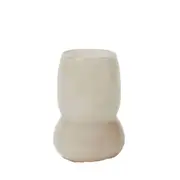 Pilbeam Living Germain Glass Home Decorative Vase Small Pastel Soft Pink 20cm