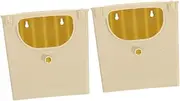 FIXOSHEE 2pcs Plastic Bird Nesting Box for Parrots Durable Finch Nest House Easy Installation Bird Cage for Parakeets Multifunctional Hatching Box