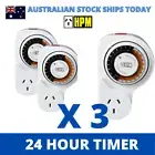HPM Appliance Timer 24 Hour Automatic Switch Power Point ON/OFF 3 PACK