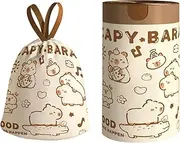 Drawstring Trash Bags, Capybara Trash Bags, Capybara Drawstring Large Leak-Proof Tear-Resistant Odor-Control Pocket For Bathroom Yard Public Restroom