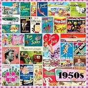 [Re-Marks] 1950s 1000 Piece Jigsaw Puzzle - Pop Culture Image Collage