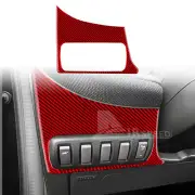 Red Headlight Switch Button Carbon Fiber Sticker For Smart Fortwo Forfour 16-19 (for: Smart)