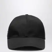 [Prada] Black nylon baseball cap S Black