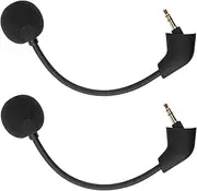 ZHHSUNY 2PCS Cloud 2 Mic,3.5MM Gaming Headset Microphone Boom Replacement for King-Ston Cloud II Hyper-X