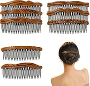 [Umimiss] French Hair Comb - 8PCS Hair Slides for Women, French Comb, French Side Combs, Hair Comb Slides for Women, Hair Comb Slides for Women, Retro Plastic French Hair Slides for Bridal Weddings Party
