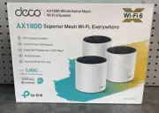 TP-Link Deco X25 AX1800 Mesh Wi-Fi 6 Router Wireless Internet System (3-Pack)