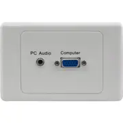 PRO2 PK3309 Right Angle VGA and 3.5Mm Stereo Suits Clipsal Wall Plate VGA Socket To Rear Right