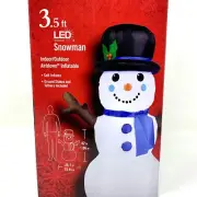 Snowman Christmas LED Inflatable 3.5’ Home Accents Holiday
