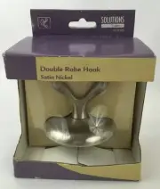 Double Robe Hook Satin Nickel Solutions Liberty 1121325 Wall Mount Coat Hooks