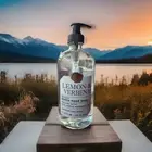 2 Pcs Apothecary Anay Lemon Verbena Hand Soap W/Lemon Ess. Oil 16oz Glass Bottle