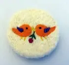Natural soap with felted virgin wool covered, decorative needle hand made