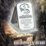 3 x Northwest Territorial Mint Silver Bar 1oz Collection Art Decoration Bar Gift