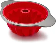 Boxiki Kitchen Premium Non-Stick Silicone Fluted Ring Cake Tin – Heavy-Duty Steel Frame, BPA & PFOA Free – Durable Cake Tin for Baking – No Warping, No Shape Loss