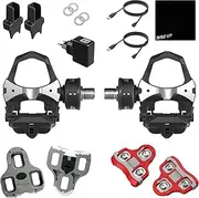 Favero Assioma DUO, Dual-sensing Side Pedal Based Cycling Power Meter with Extra Cleats, LOOK Keo Grip Road Cleats, Bluetooth and ANT+ Connectivity for Bike Computers, Cycling GPS Units, & Smartphones