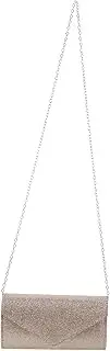 [TEMPNAP] Evening Clutch Purse for Women Chic Rhinestones Bag with Detachable Chain Sophisticated Sparkling Envelope for Parties Compact Color