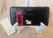 NWT Radley London Christmas Is Calling Leather Large Zip Around Wallet