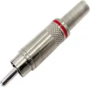 5/20/100PCS Plug Socket Connector for Coaxial Cable Soldering Jack Connector Speaker Audio Plugs(Red,20pcs)