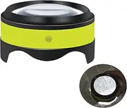 Magnifier, Rechargeable Dylviw 5X Desktop Magnifying Glass with Bright LED Lights, Large Viewing Area, Ideal for Reading, Hobbies, Crafts, Workbench, Low Vision - Carrying Case Included