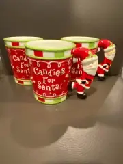 Santa Claus Holiday Christmas Mugs by Home Essentials - Candies For Santa - NEW!